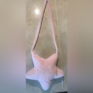 Pink Star-Shaped Plushie Bag